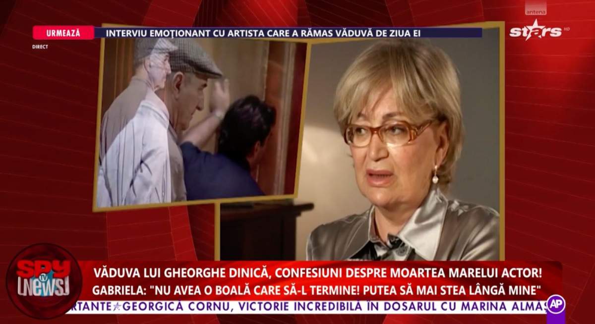 Văduva lui Gheorghe Dinică, mărturisiri emoționante, la 16 ani de la moartea marelui actor "Soțul meu era bolnav..."