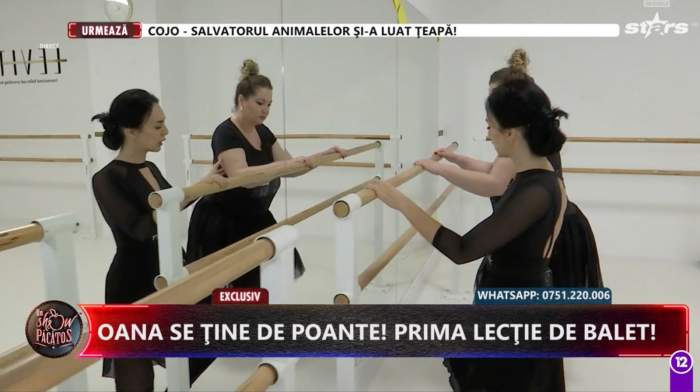 Oana Lis a avut prima lecție de... balet! Soția lui Viorel Lis își dorește mai mult ca niciodată să slăbească
