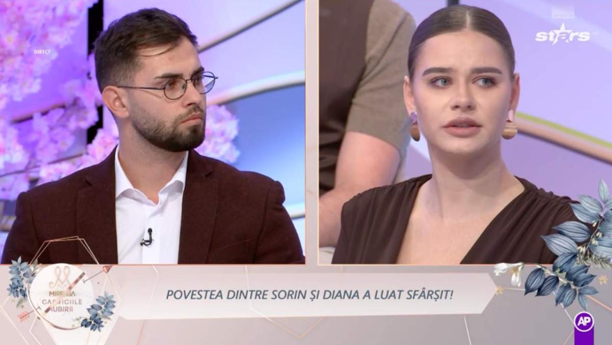 Sorin și Diana de la Mireasa - Capriciile iubrii au decis să pună punct relației. Cei doi s-au despărțit după noaptea petrecută la hotel