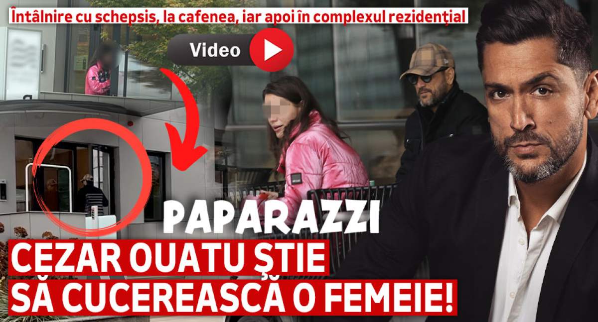 Cezar Ouatu ştie să cucerească o femeie! Întâlnire cu schepsis, la cafenea, iar apoi în complexul rezidenţial | PAPARAZZI
