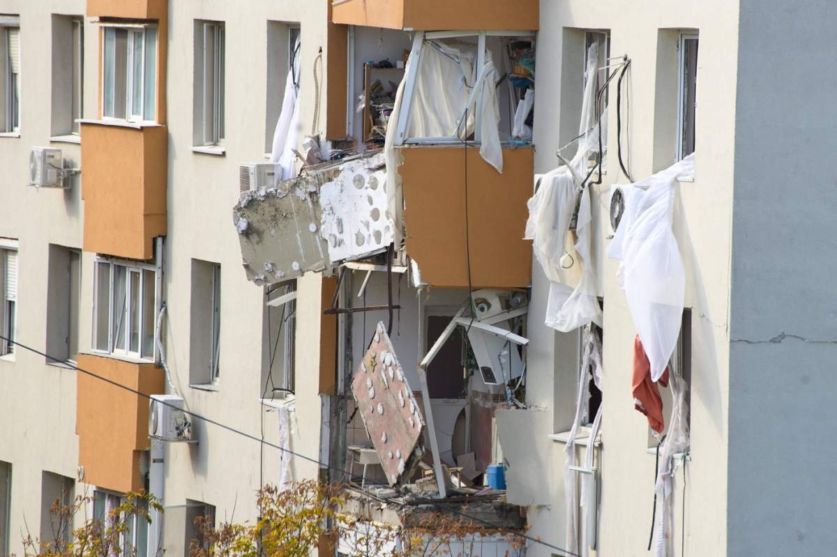 Așa arăta blocul după cele întâmplate