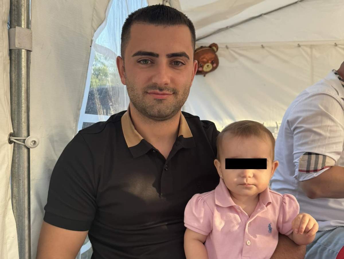 Fetița decedată, alături de tatăl ei