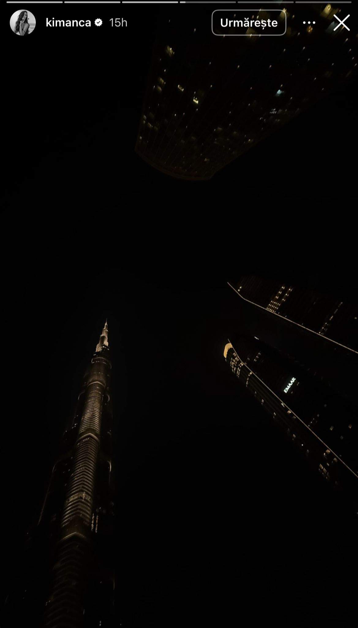 Anca a făcut multe postări din Dubai