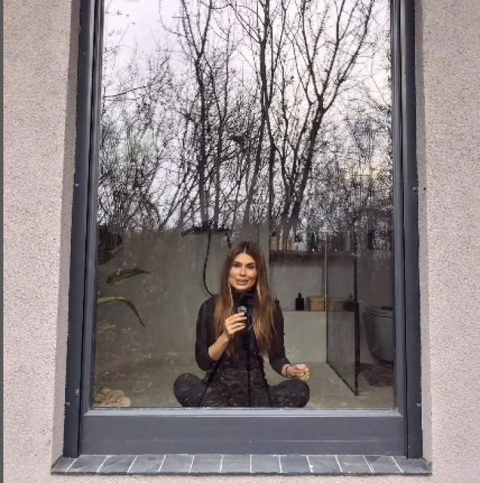 Sânziana Negru, într-o ținută all black