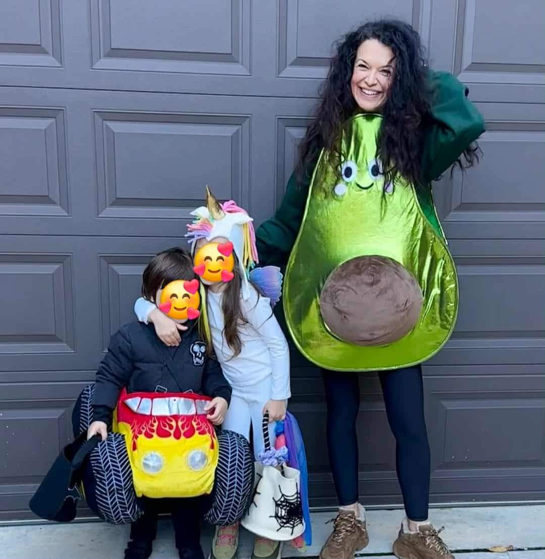 Raluca Lăzăruț și copiii ei