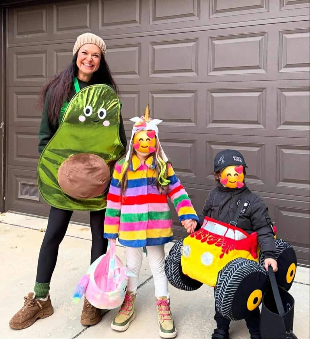 Raluca Lăzăruț și copiii ei