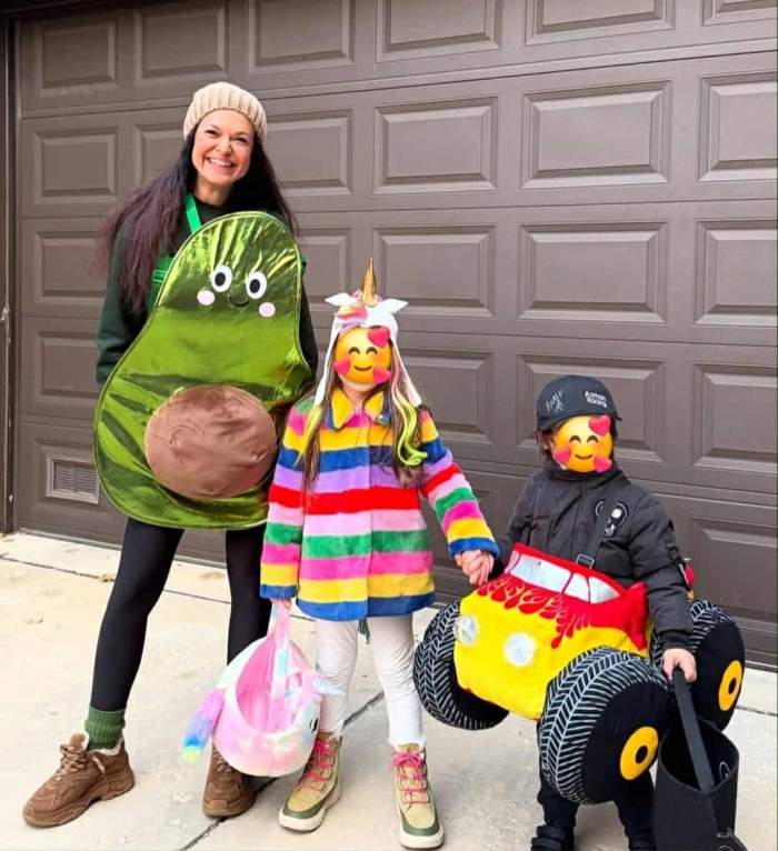 Raluca Lăzăruț și copiii ei