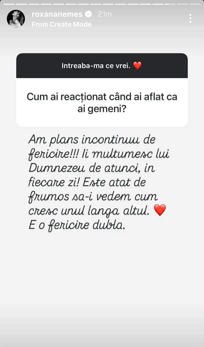 mesajul Roxanei Nemeș