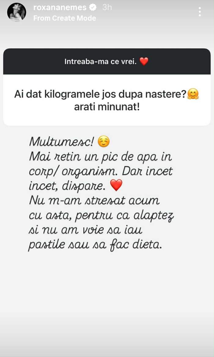 mesajul Roxanei Nemeș
