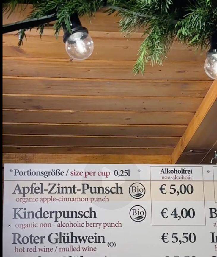 Listă prețuri vin fiert