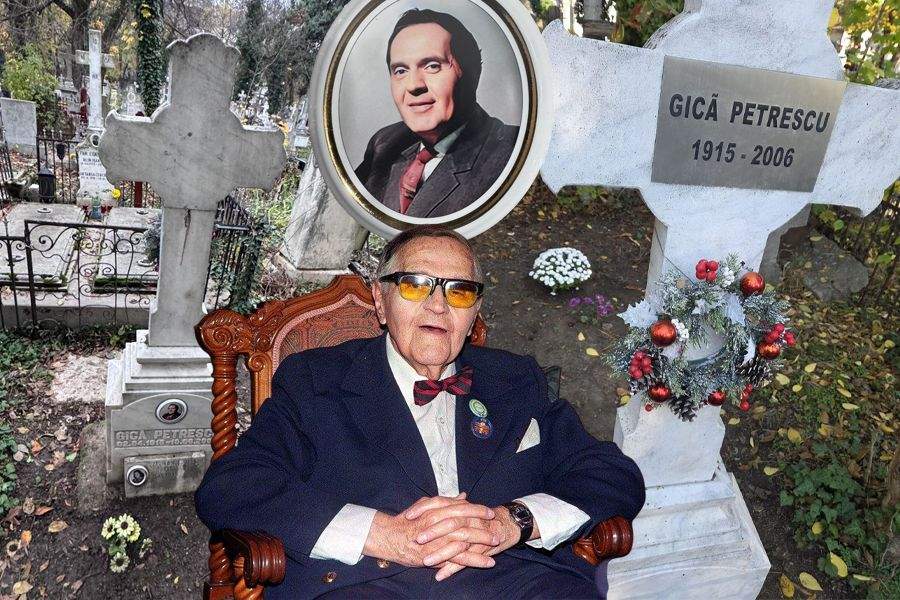 Cum arată în prezent mormântul lui Gică Petrescu! Locul de veci al marelui artist fusese lăsat de izbeliște. Cine s-a ocupat acum de amenajarea lui | FOTO