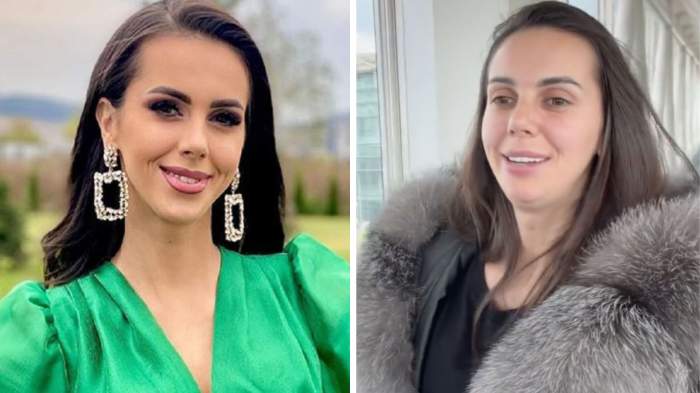 Georgiana Lobonț, atât cu machiaj, cât și fără