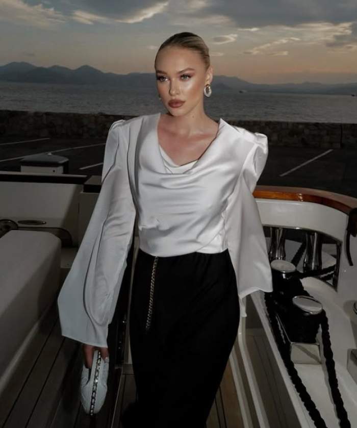 gina chirila pe un vas