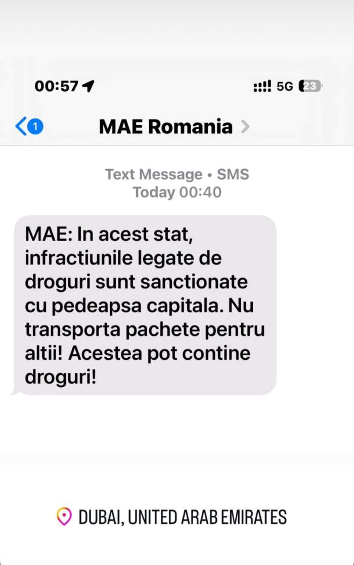 Mesajul postat de Brigitte Pastramă