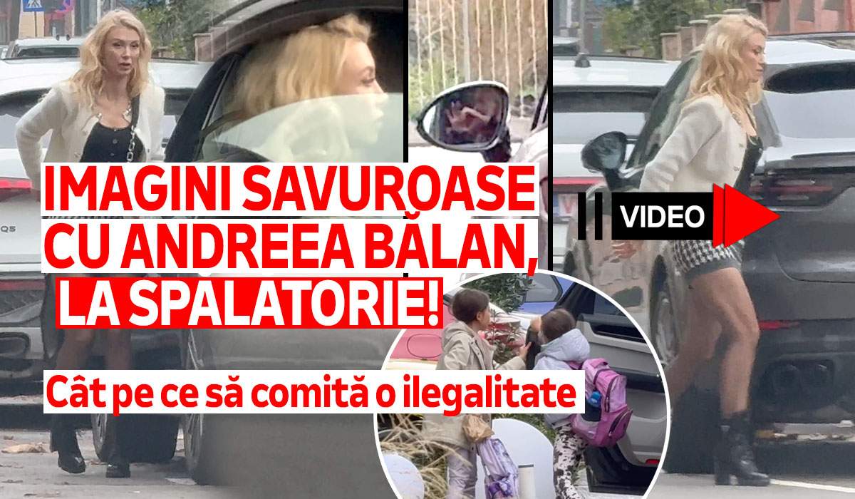 Imagini savuroase cu Andreea Bălan, la spălătorie! Cât pe ce să comită o ilegalitate