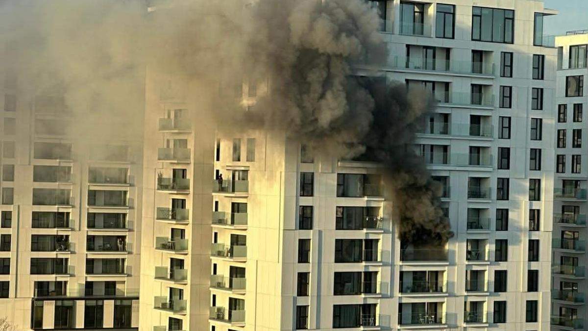 au fost înregistrate cantitîți mari de fum