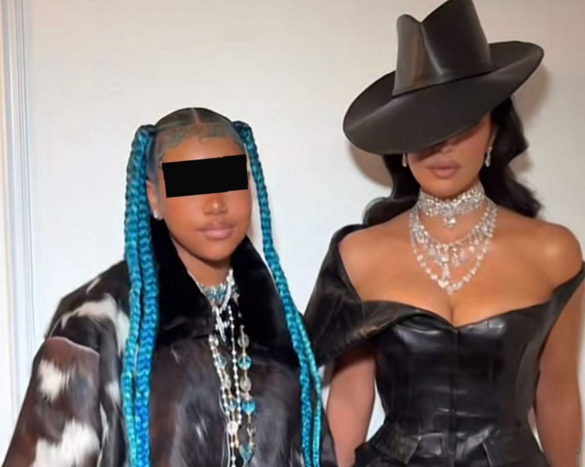 Kim Kardashian și fiica sa