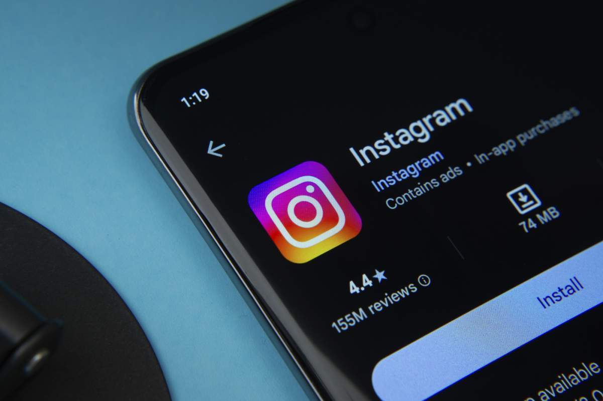 Imagine cu aplicația Instagram