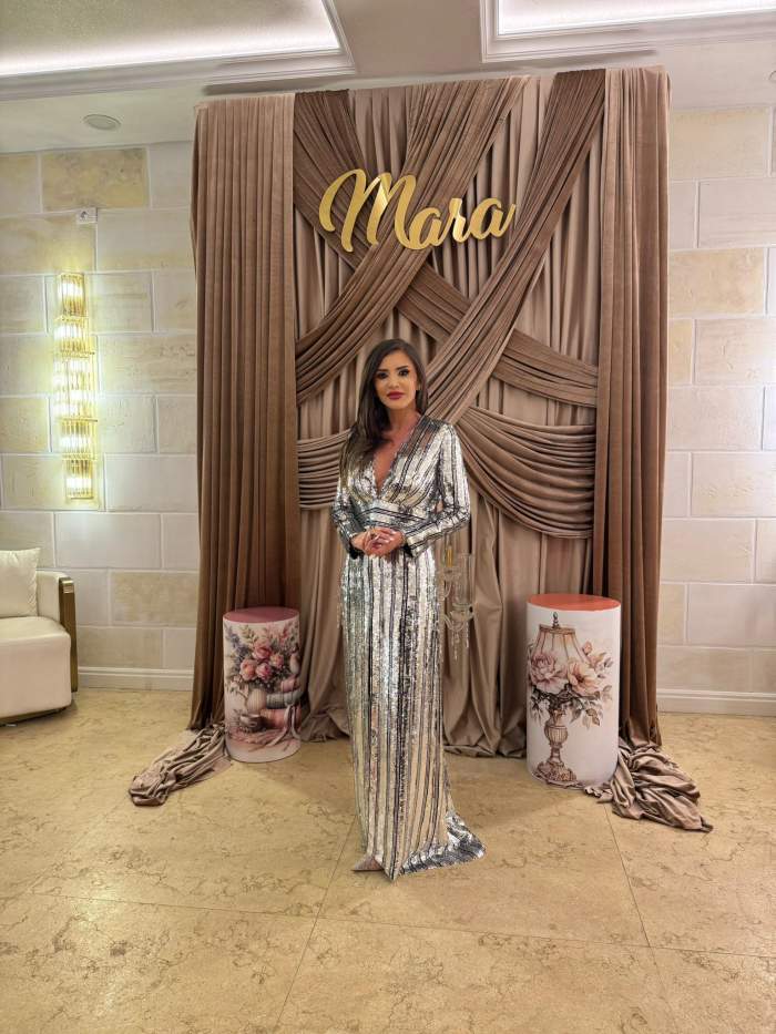Mara Bănic, îmbrăcată elegant