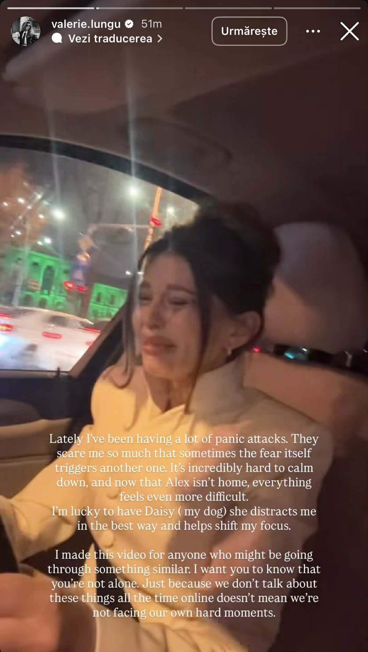 Valerie Lungu, în lacrimi! Influencerița a dezvăluit că are atacuri de panică și a transmis un mesaj celor care o vor critica