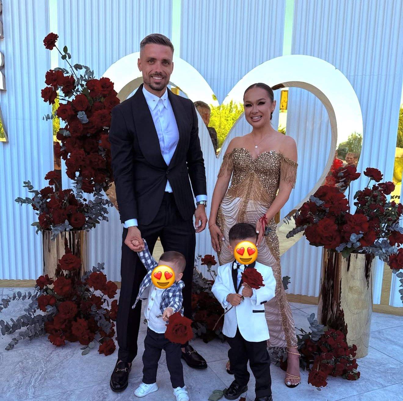 Vlăduța Lupău, împreună cu soțul și copiii