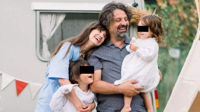 Dana Rogoz, alături de familie