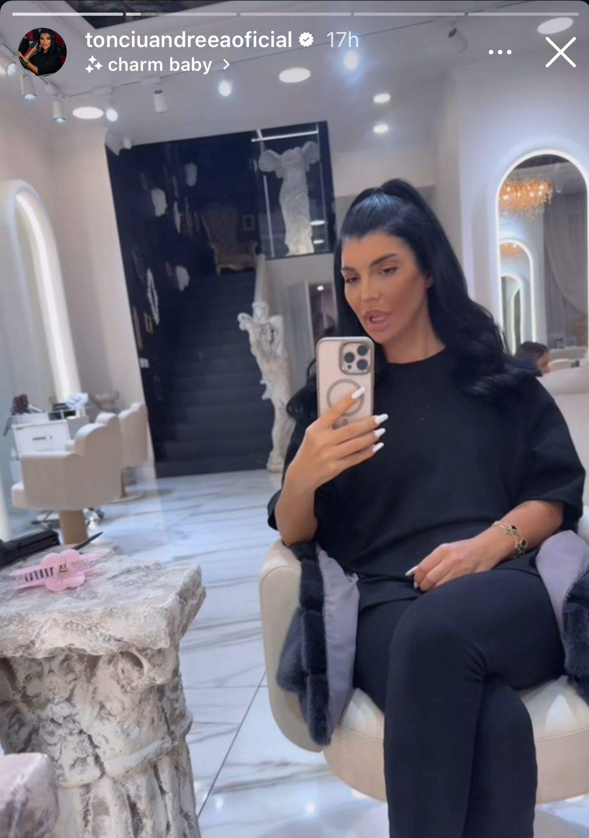 Andreea Tonciu, direct din salon