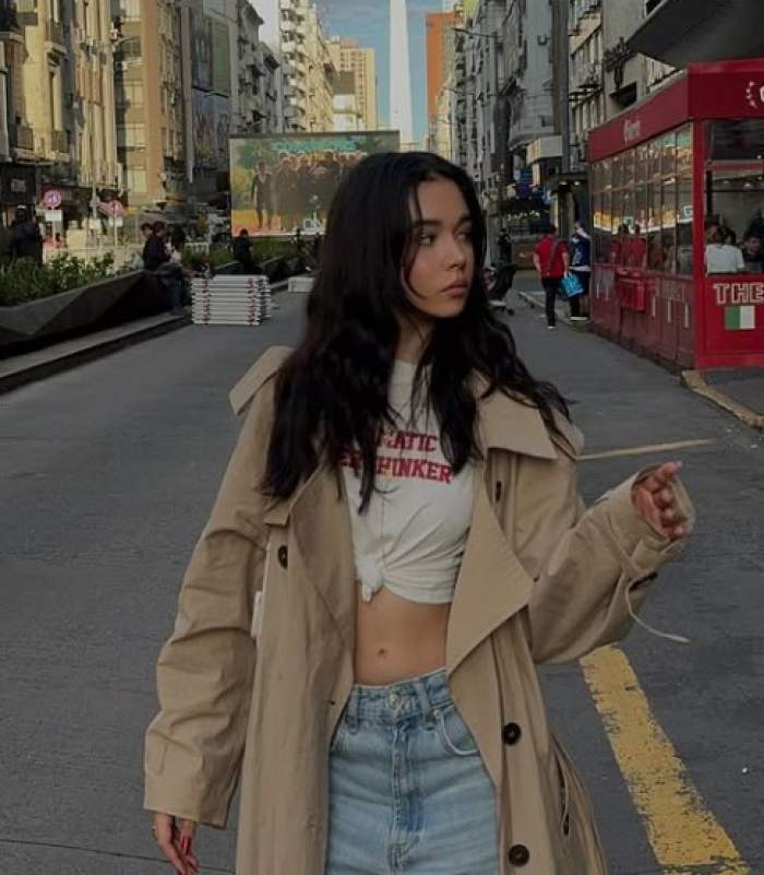 Ianca Simion, poze pe străzile din Argentina