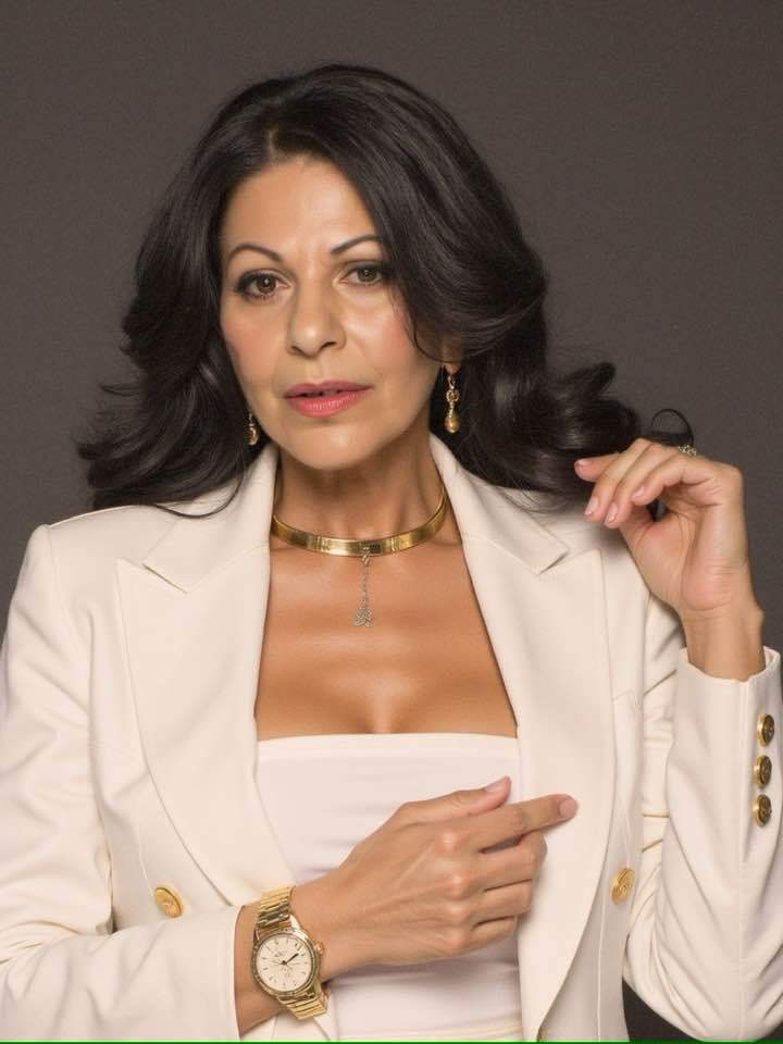 Elena Carstea poarta un sacou alb