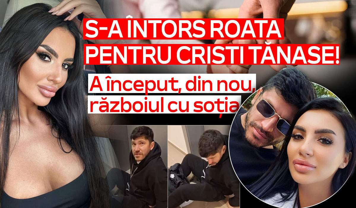 S-a întors roata pentru Cristi Tănase! A început, din nou, războiul cu soția