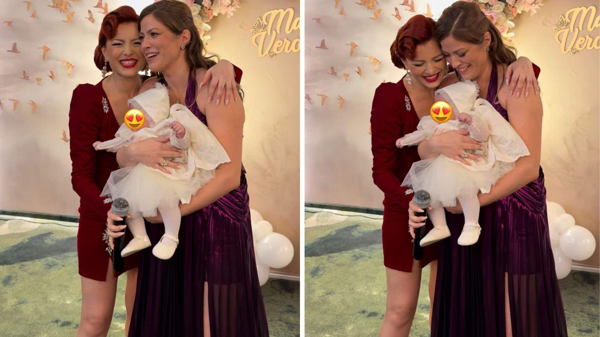 Elena Gheorghe, la botezul finuței