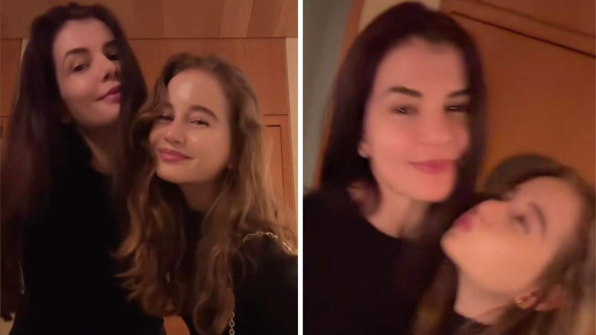 Monica Gabor, alături de fiica ei, Irina