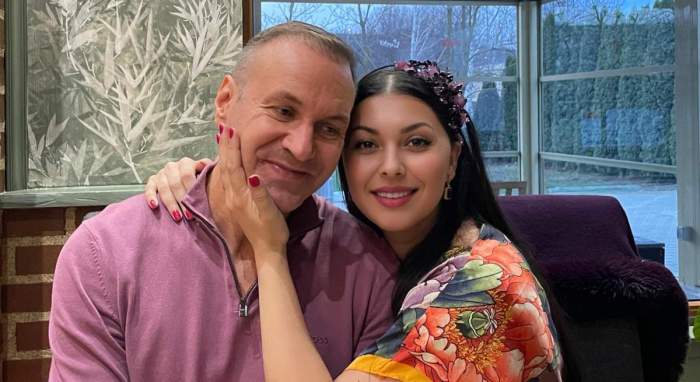 Alin Oprea, fericit alături de soția sa