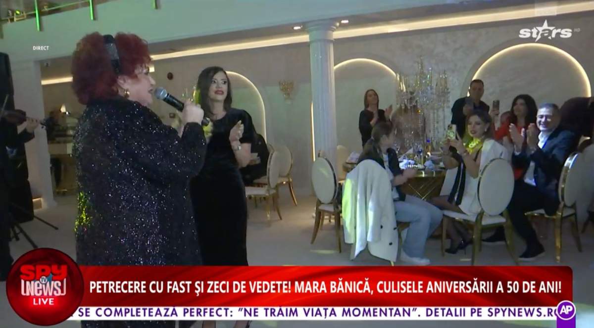 Mara Bănică, la petrecere