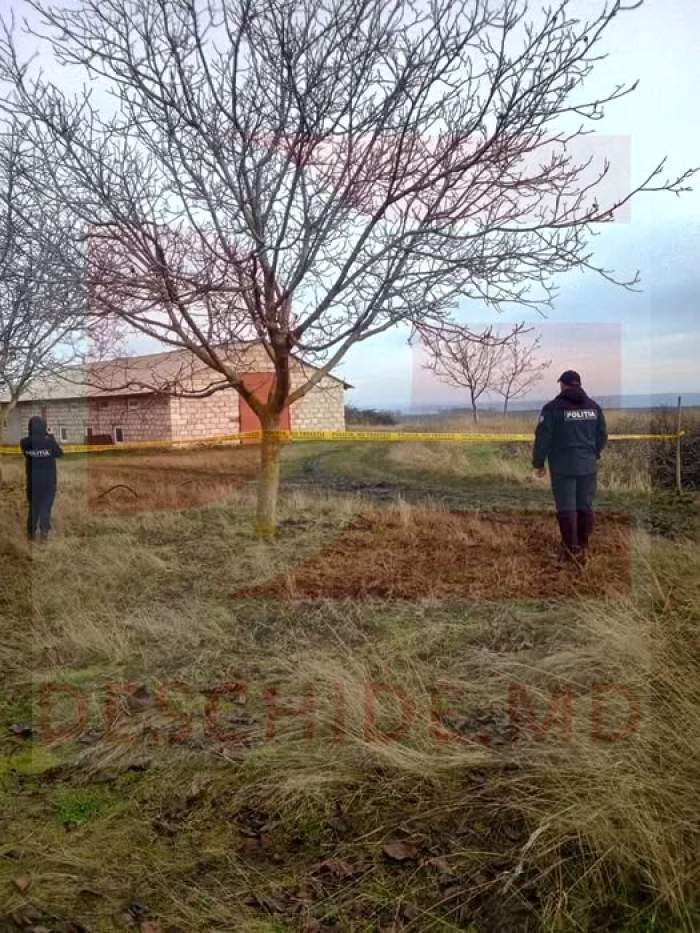 Imagini de la fața locului, cu poliția