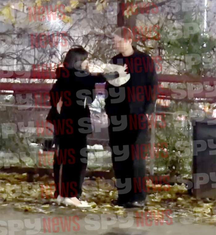 Ana Morodan, în compania unui bărbat îmbrăcat la patru ace