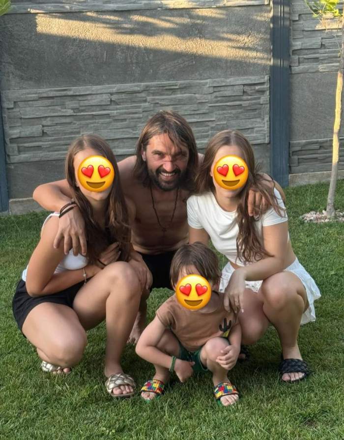 Dan Alexa și cei trei copii