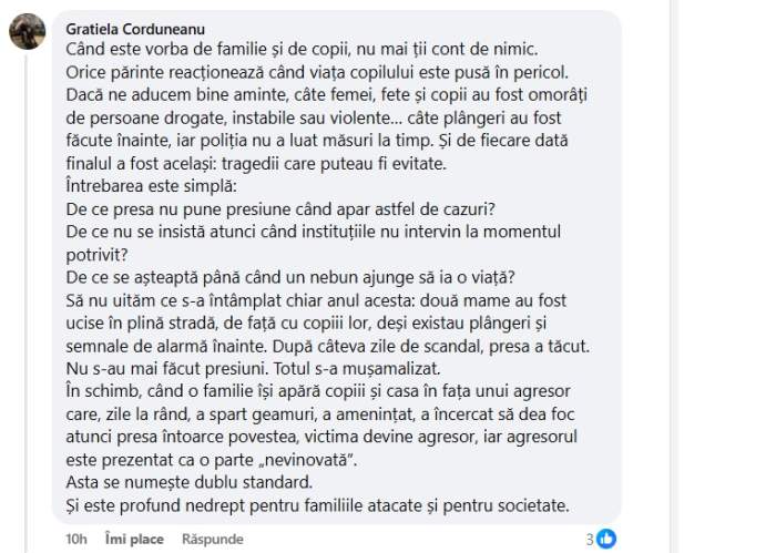 Grațiela Corduneanu sare în apărarea cumnaților săi, Adrian și Ramona Corduneanu