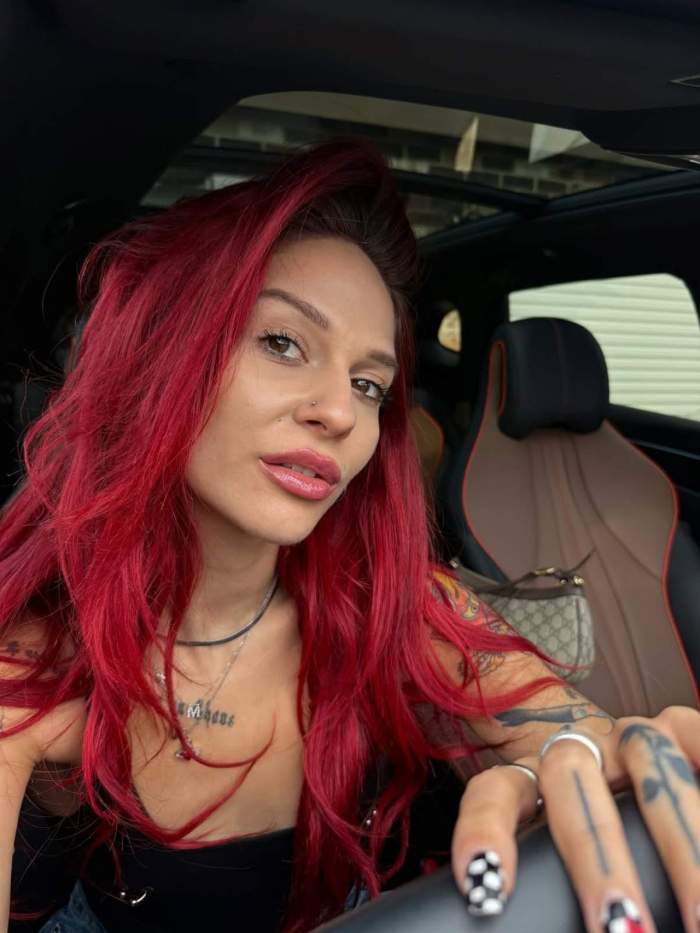 Marilu Dobrescu, la volanul mașinii