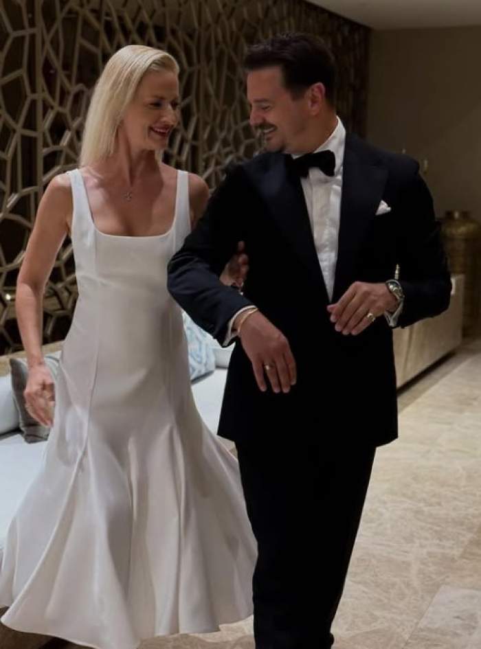 Elwira Petre, alături de soțul ei, Mihai Petre