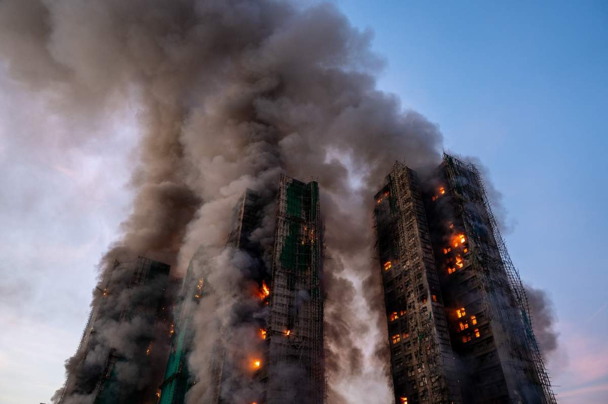 incendiu în Hong Kong