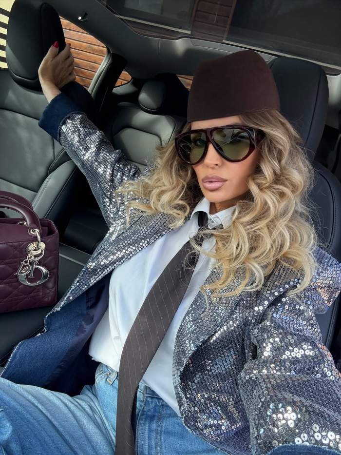 Andreea Bănică, ținută sclipitoare