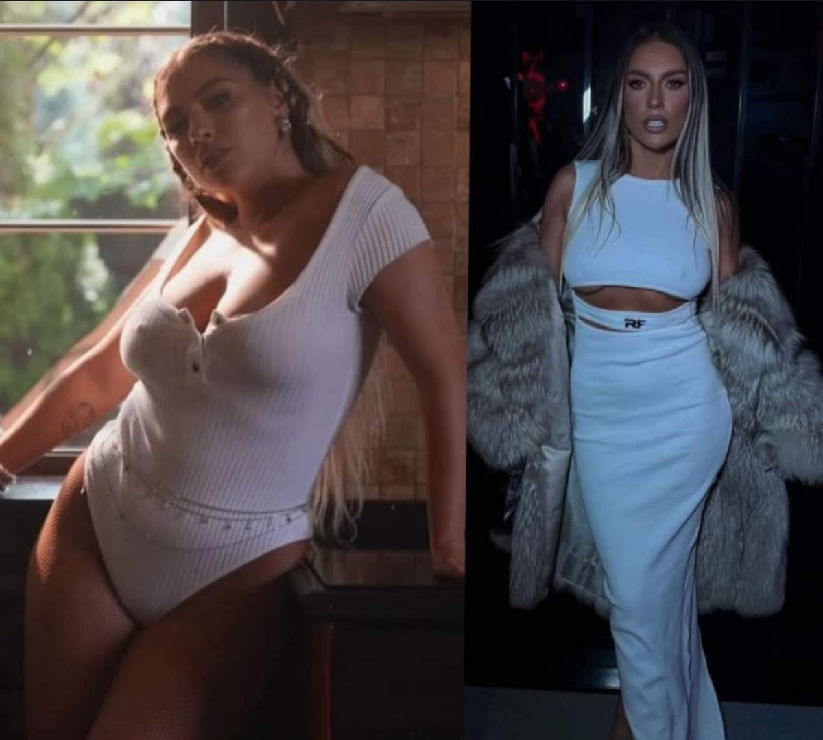 Colaj Jo înainte vs după ce a slăbit