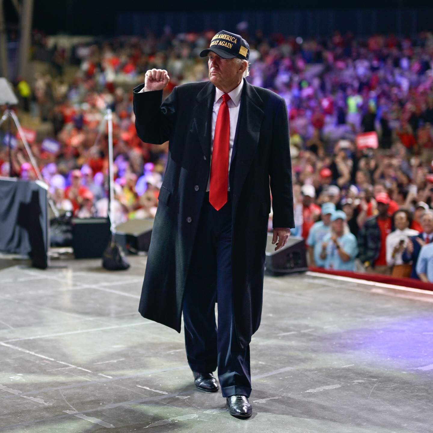 Donald Trump pe scenă