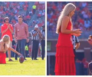 Cerere în căsătorie surpriză pentru o tânără. Un sportiv i-a adresat marea întrebare iubitei sale pe stadion