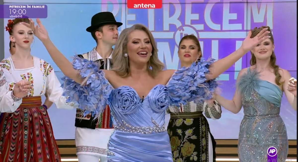 Mirela Vaida dă tonul distracției, sâmbătă, la “Petrecem în familie”