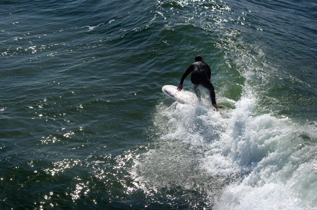 o persoană care face surfing