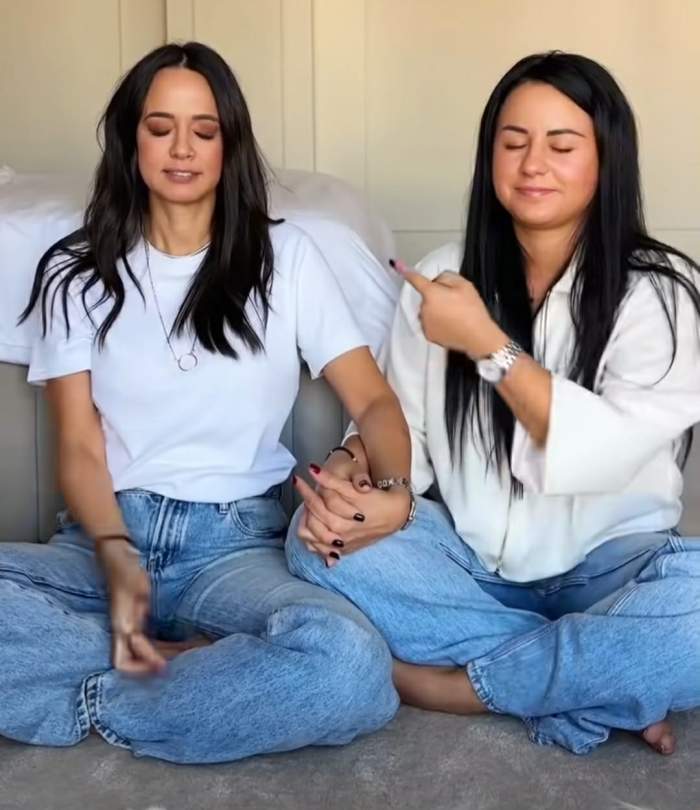 Andreea Raicu și fiica ei adoptivă, Maria