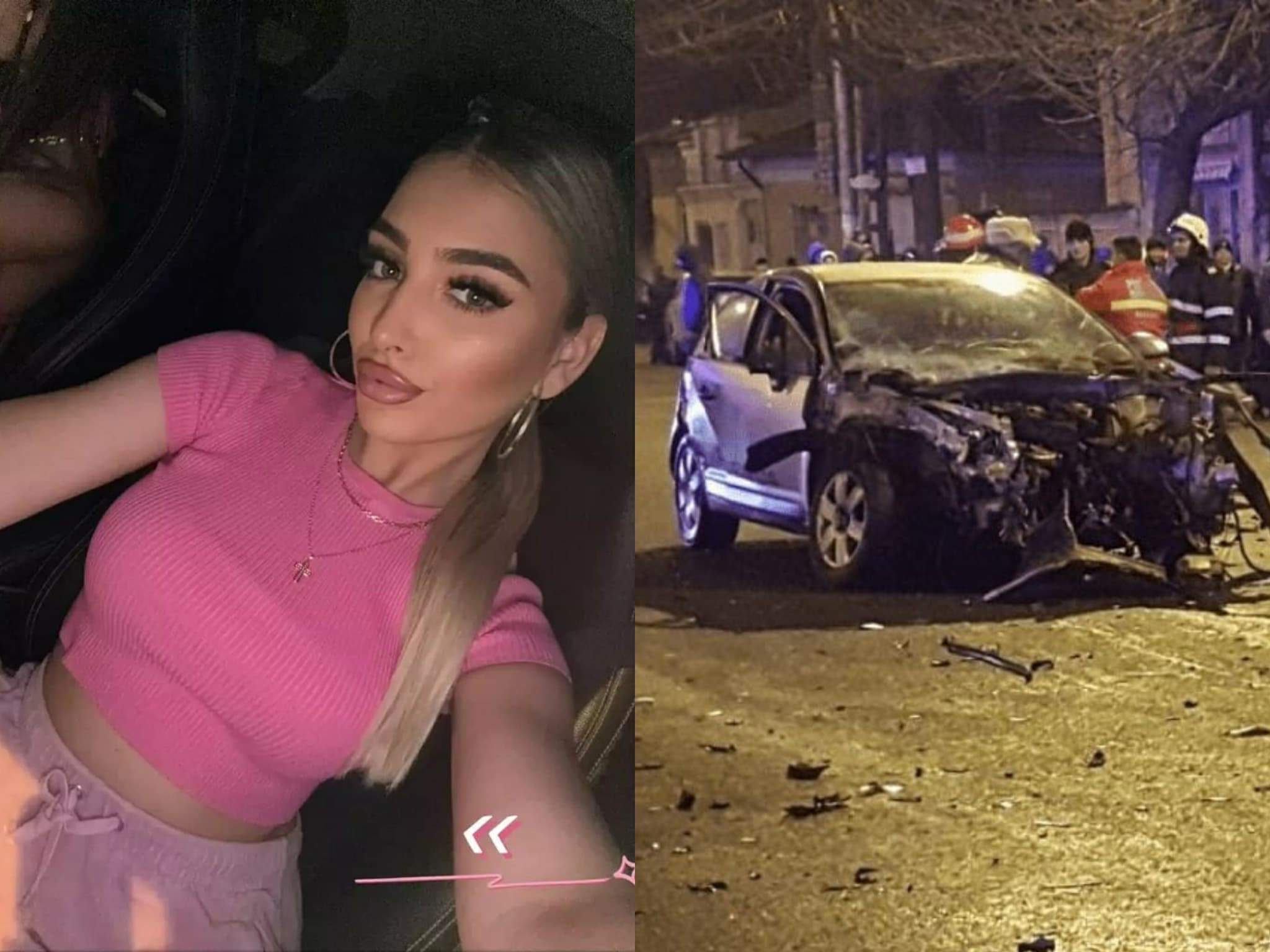 Jasmina, fata moartă în accident