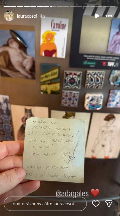 Laura Cosoi a revenit în primul apartament în care a locuit cu soțul ei. Cum arată locuința, care mai apoi a devenit acasă pentru Ada Galeș